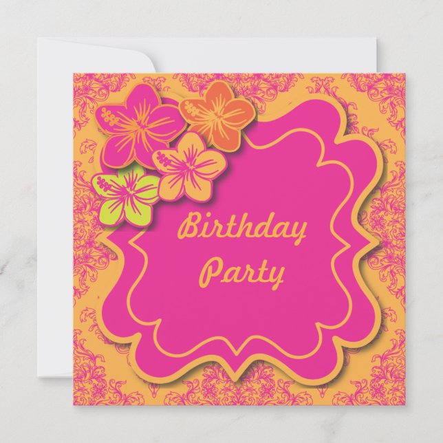 Tropische Träume Einladung (Vorderseite)