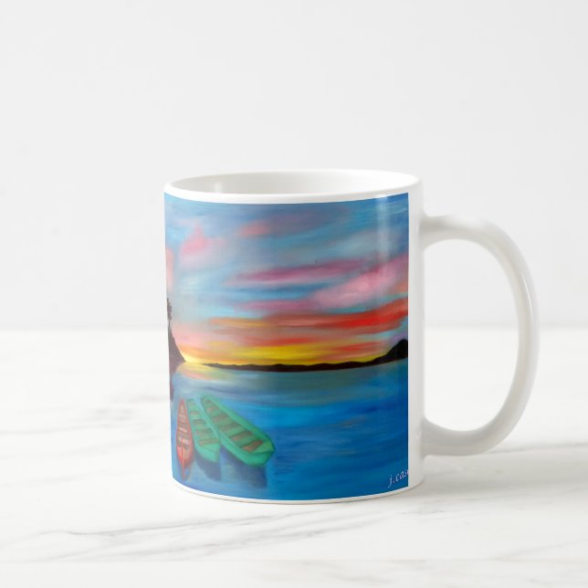 Tropische träumende klassische Tasse (Rechts)