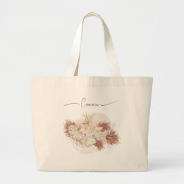 Tropische tropische Blume Personalisiert Jumbo Stoffbeutel