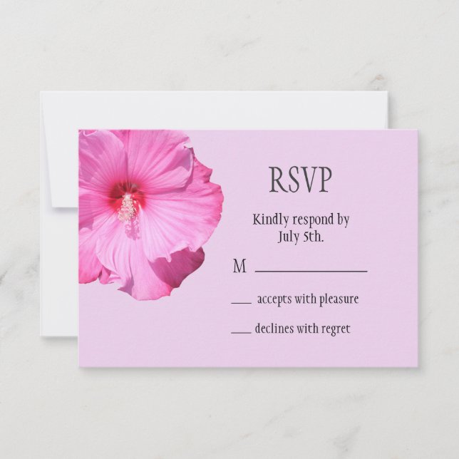 Tropische UAWG (lila) RSVP Karte (Vorderseite)
