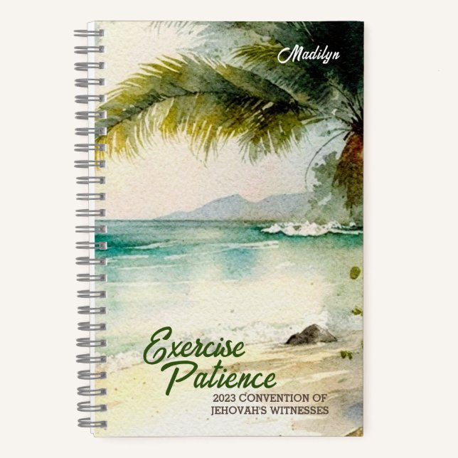 Tropische Übung Geduld 2023 Notizbuch (Vorderseite)