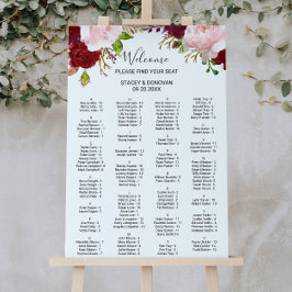 Tropische und romantische Alphabetisierungskarte Poster