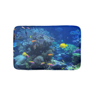 Tropische Unterwasserfische Badematte