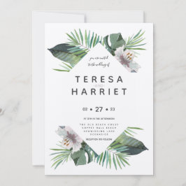 Tropische Vegetation rustikale Einladung