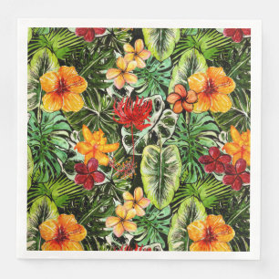 Tropische Vintage exotische Serviette