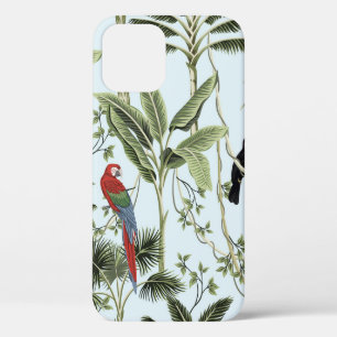 Tropische Vintage-Palmen, Liane, Ara-Papagei, Case-Mate iPhone Hülle