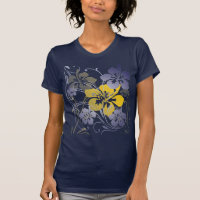 Tropische Visionen (auf blauem T - Shirt)