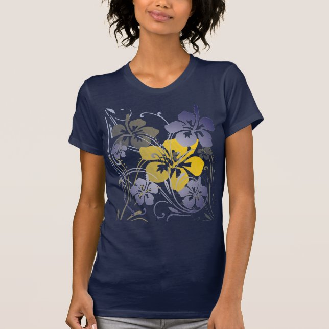 Tropische Visionen (auf blauem T - Shirt) T-Shirt (Vorderseite)