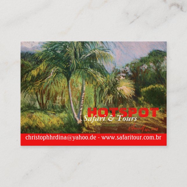 Tropische Visitenkarten Visitenkarte (Vorderseite)