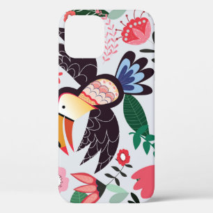 Tropische Vögel, Blumenmuster. Case-Mate iPhone Hülle