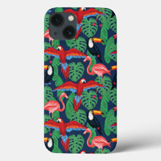 Tropische Vögel in hellen Farben Case-Mate iPhone Hülle