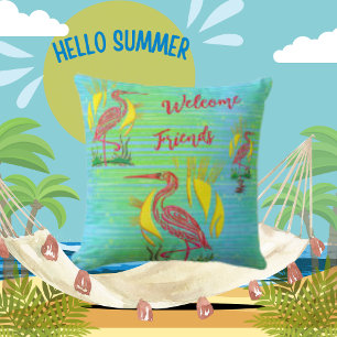 Tropische Vögel Kissen