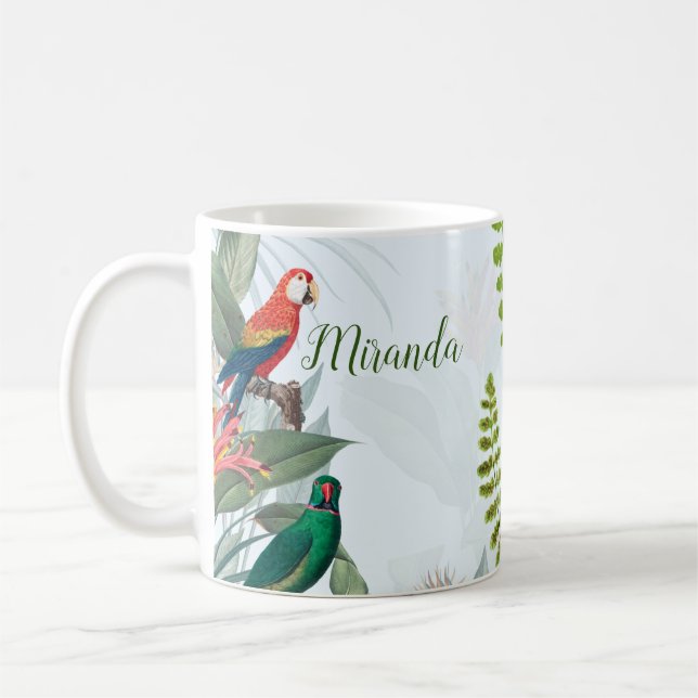 Tropische Vogelgewächse Kaffeetasse (Links)