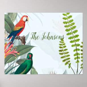 Tropische Vogelgewächse Poster