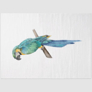 Tropische Vogelserie: Blue Macaw Seidenpapier