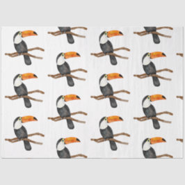 Tropische Vogelserie: Toucan Design 2 Seidenpapier