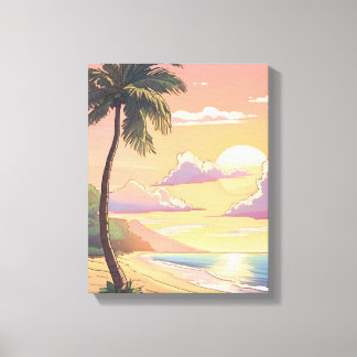 Tropische Wall Kunst - Paradies Zuhause bringen Leinwanddruck