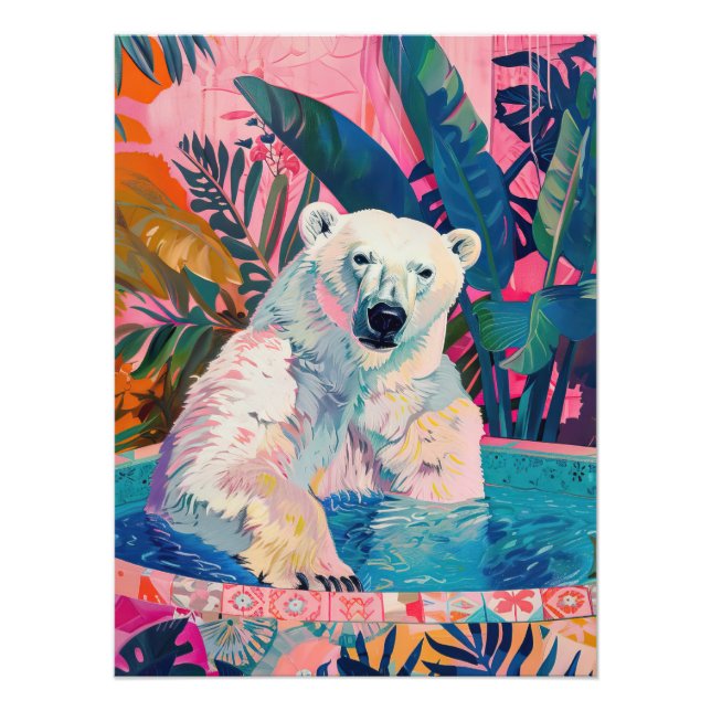 Tropische Wanne Fotodruck (Vorne)