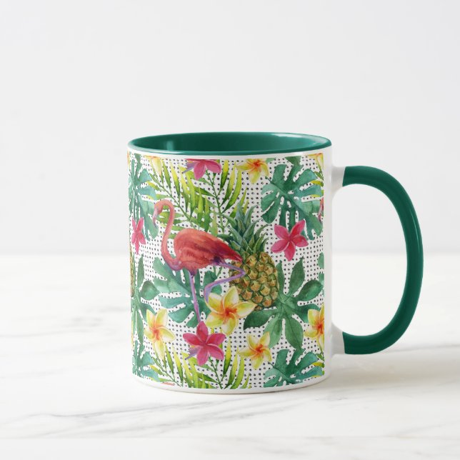 Tropische Wasserfarbe Tasse (Rechts)