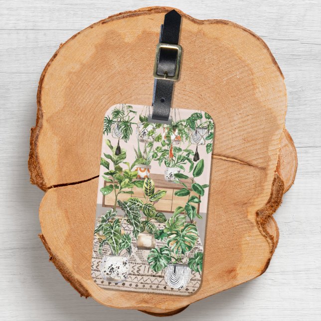 Tropische Wasserpflanzen Gepäckanhänger (Close up)