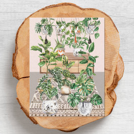 Tropische Wasserpflanzen Postkarte