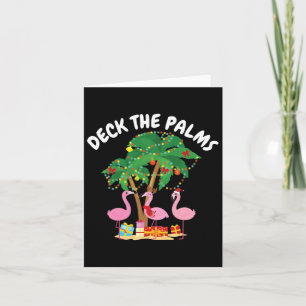 Tropische Weihnachten Florida Flamingo Deck Die Pa Karte