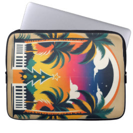 Tropische Weihnachten Laptopschutzhülle