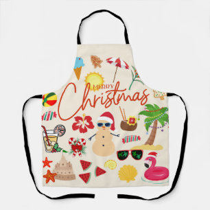 Tropische Weihnachten Schürze