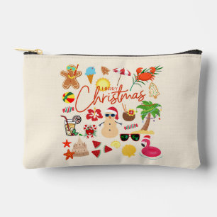 Tropische Weihnachten Zubehörtasche