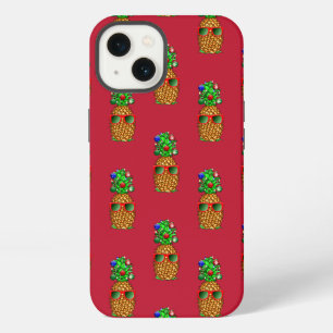 Tropische Weihnachts-Pineapple Warmes Weihnachten iPhone Hülle