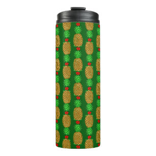 Tropische Weihnachtsananas Warm Xmas Holiday Gre Thermosbecher