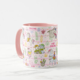 Tropische Weihnachtsfeier-Tasse Tasse