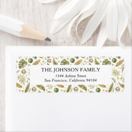 Tropische Weihnachtsfeiertage-Rücksendeadresse