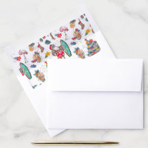 Tropische Weihnachtsgeschenktasche