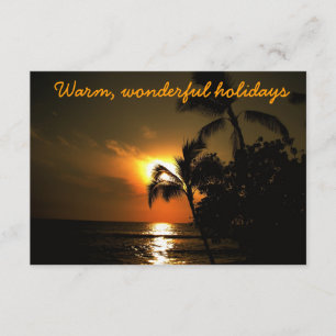 Tropische Weihnachtspalme-Gruß-Karten Einladung