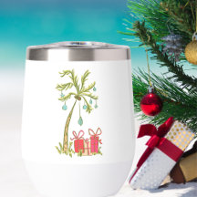 Tropische Weihnachtspalme präsentiert den Namen de