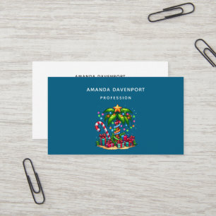 Tropische Weihnachtspalme Visitenkarte