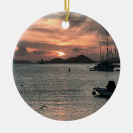 Tropische Weihnachtsverzierung Keramik Ornament