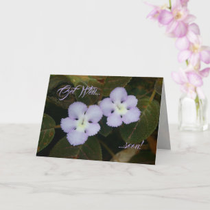 Tropische Wildblume von Flammenviolett wird bald g Karte
