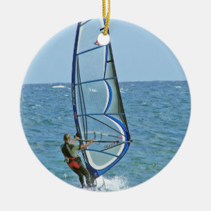 Tropische Windsurfing Verzierung Keramik Ornament