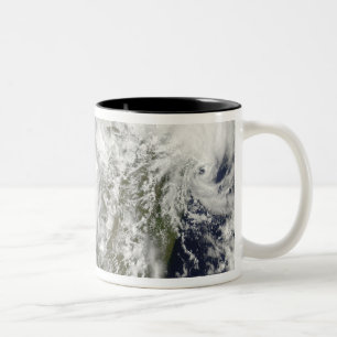Tropische Wirbelstürme Eric und Fanele 2 Zweifarbige Tasse