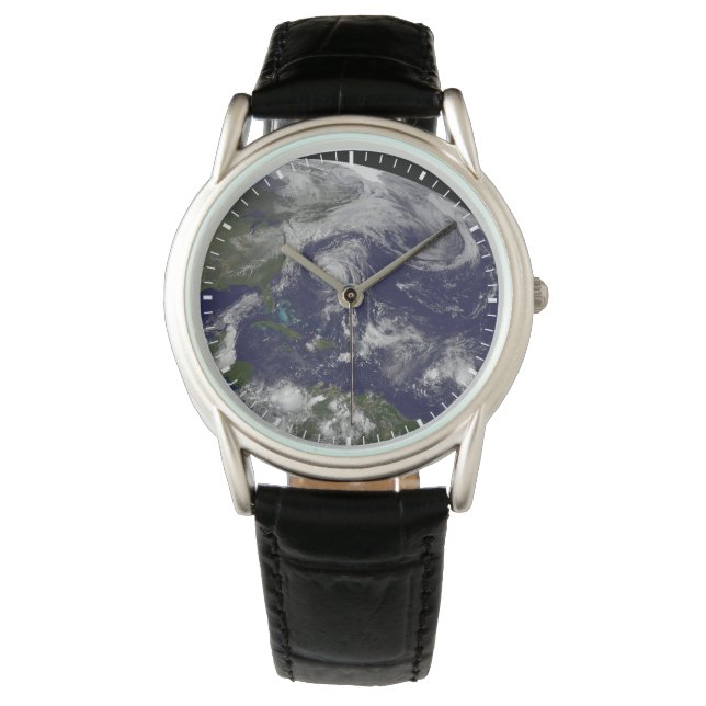 Tropische Wirbelstürme Katia, Lee, Maria und Nate. Armbanduhr (Vorderseite)