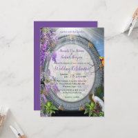 Tropische Wisteria Blume & große bunte Vögel