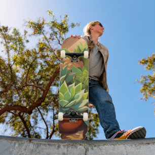 Tropische Wüste Sukkulärer Garten Skateboard