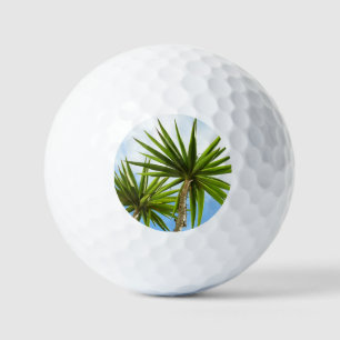 Tropische Yucca-Palmenblätter Malerei Effekt Foto Golfball