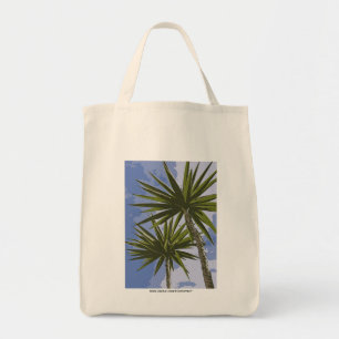 Tropische Yucca-Palmenblätter-Malereieffekt-Foto Tragetasche