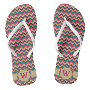 Tropische Zigzag Flip Flops