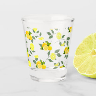 TROPISCHE Zitrusfrüchte SOMMERFRÜCHTE Orangefarben Schnapsglas