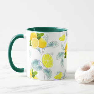 TROPISCHE Zitrusfrüchte SOMMERFRÜCHTE Orangefarben Tasse