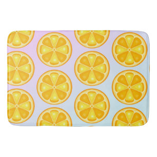 TROPISCHE Zitrusfrüchte SOMMERFRÜCHTE Orangenlemon Badematte